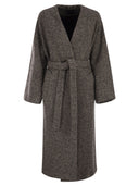 周末Maxmara Zenica羊毛花呢穿衣礼服外套