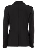 Weekend Max Mara Ornati Double Breasted Blazer In Wool Canvas
