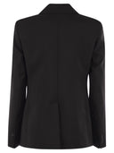 Weekend Max Mara Lamine Natural Stretch Wool Blazer