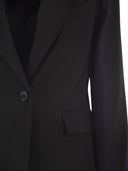 Weekend Max Mara Lamine Natural Stretch Wool Blazer