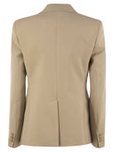 Fin de semana Max Mara Lamine Blazer de lana estira natural