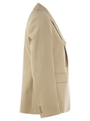 Fin de semana Max Mara Lamine Blazer de lana estira natural