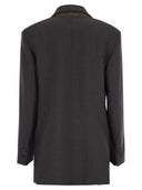 Weekend Maxmara Edmea Wool Canvas Blazer