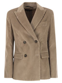 Weekend Maxmara Katanga 棉质天鹅绒西装外套