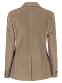 Weekend Maxmara Katanga 棉质天鹅绒西装外套