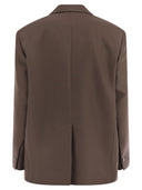 Week-end max mara floc coton mélange sur le blazer