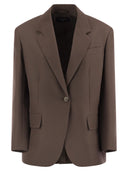 Week-end max mara floc coton mélange sur le blazer