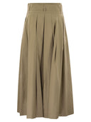 Week-end Max Mara Agiate Pliped Cotton Jupe