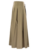 Week-end Max Mara Agiate Pliped Cotton Jupe
