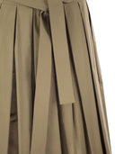 Week-end Max Mara Agiate Pliped Cotton Jupe