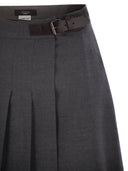 Weekend Maxmara Fastoso Wool Wrap Skirt