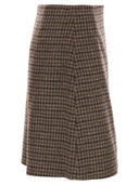 Weekend Maxmara Vata Short Prince Of Wales Wool Skirt