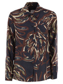 Weekend Maxmara Rive Twill-tröja med tryck