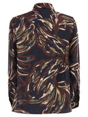Weekend Maxmara Rive Twill-tröja med tryck