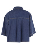 Weekend Max Mara Enza Denim Crop Shirt