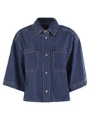 Weekend Max Mara Enza Denim Crop Shirt