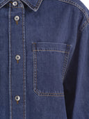Weekend Max Mara Enza Denim Crop Shirt