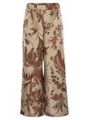 Weekend Max Mara Temide Printed Silk Twill Trousers
