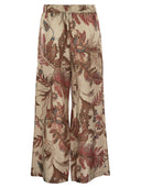 Weekend Max Mara Temide Printed Silk Twill Trousers