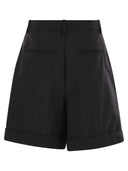 Weekend Maxmara Bussola1234 Wool Canvas Bermuda Shorts