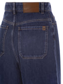 Weekend Maxmara Ciro Wide Leg Jeans In Cotton Denim