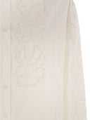 Weekend Max Mara Elmi Embroidered Soft Poplin Shirt