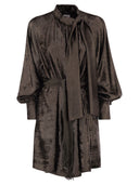 Weekend Maxmara Bunny1234 Laminated Chiffon Dress