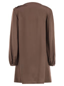 Weekend Maxmara Cabina1234 Mini Dress In Shiny Satin Reverse Fabric