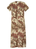 Weekend Max Mara Revere Printed Silk T Shirt Dress