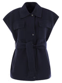 Weekend Max Mara Elegia Wool Waistcoat With Belt
