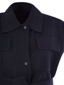 Weekend Max Mara Elegia Wool Waistcoat With Belt
