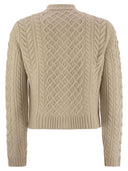 Weekend Max Mara Abito Plaited Wool Cardigan