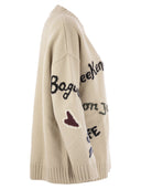 Weekend Max Mara Belgio Over Cardigan In Wool Yarn