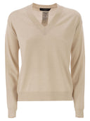 Weekend Maxmara Fiocchi V Neck Jumper In Wool And Cashmere