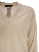Weekend Maxmara Fiocchi V Neck Jumper In Wool And Cashmere