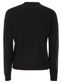 Weekend Maxmara Fiocchi V Neck Jumper In Wool And Cashmere