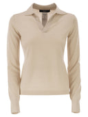 Weekend Maxmara Cappa Wool And Cashmere Polo Shirt