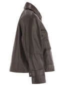 Weekend Max Mara Berbice Nappa Leather Shirt Jacket