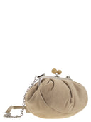 Fin de semana Max Mara Valois Pasticcino Bag Small in Suede