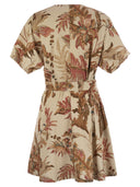 Weekend Max Mara Genero Printed Cotton T Shirt Dress