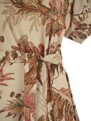 Weekend Max Mara Genero Printed Cotton T Shirt Dress
