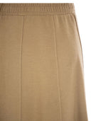 Weekend Maxmara Circeo Jersey Skirt With Draped Effect