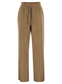 Weekend Maxmara Sponda Jersey Trousers With Draped Effect