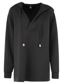 Weekend Max Mara Giallo długa bluza w koszulce Scuba