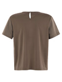 Weekend Max Mara Gilbert Satin And Jersey T Shirt