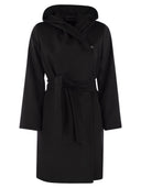 Max Mara Studio Newmang Wool Coat With Hood