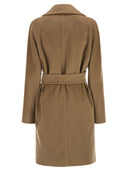 Maxmara Studio Scire Wool Beaver Dressing Gown Coat