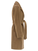 Maxmara Studio Scire Wool Beaver Dressing Gown Coat