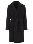Maxmara Studio Scire Wool Beaver Dressing Gown Coat