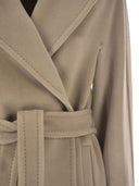 Maxmara Studio Scire Wool Beaver Dressing Gown Coat